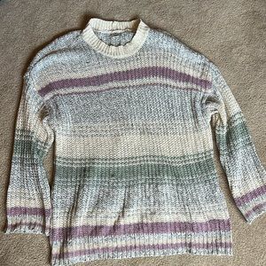 American eagle knit tunic sweater, multi colored, size small
